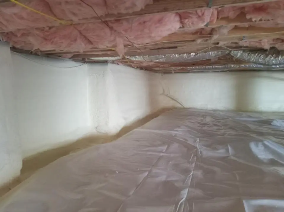 Crawl space encapsulation with closed-cell spray foam for Spray Foam Roofing Repair in Clemmons